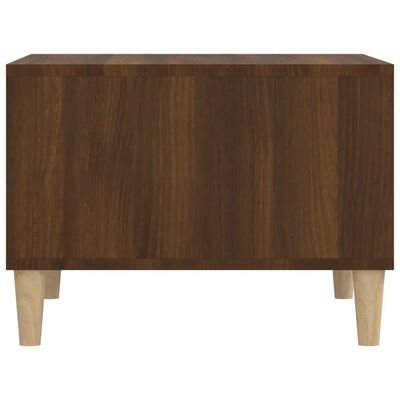 vidaXL Table basse Chêne marron 60x50x36,5 cm Bois d'ingénierie