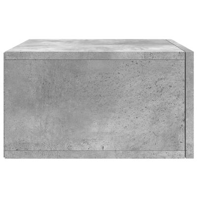 vidaXL Tables de chevet murales 2 pcs gris béton 35x35x20 cm