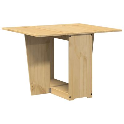 vidaXL Table à manger papillon pliable Corona cire marron bois de pin