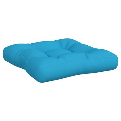 vidaXL Coussins de palette lot de 2 bleu tissu