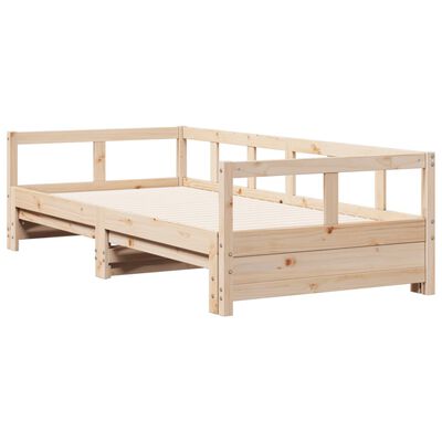 vidaXL Lit de jour sans matelas 80x200 cm bois de pin massif