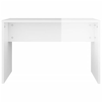 vidaXL Ensemble de coiffeuse Blanc brillant 74,5x40x141 cm