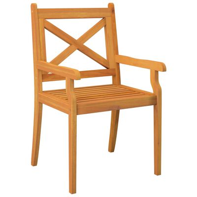 vidaXL Chaises à manger d'extérieur lot de 4 Bois d'acacia massif