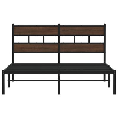 vidaXL Cadre de lit sans matelas avec tête de lit 140x190 cm