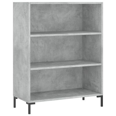 vidaXL Buffet haut Gris béton 69,5x34x180 cm Bois d'ingénierie