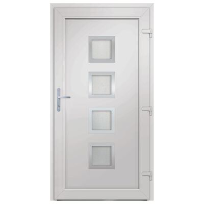 vidaXL Porte d'entrée Blanc 98x200 cm PVC