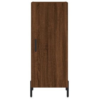 vidaXL Buffet Chêne marron 34,5x34x90 cm Bois d'ingénierie