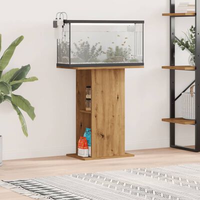 vidaXL Support pour aquarium chêne artisanal 36x60,5x72,5 cm