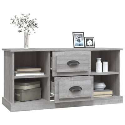 vidaXL Meuble TV sonoma gris 99,5x35,5x48 cm bois d'ingénierie