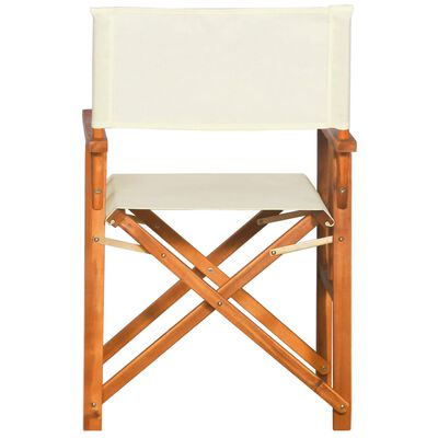 vidaXL Chaises de metteur en scène lot de 2 Bois massif d'acacia