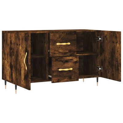 vidaXL Buffet chêne fumé 100x36x60 cm bois d'ingénierie