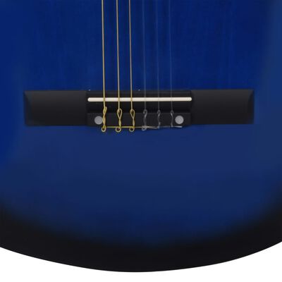 Guitare classique occidentale avec 6 cordes EQ en finition bleue