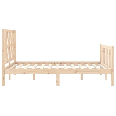 vidaXL Cadre de lit sans matelas 120x200 cm bois de pin massif