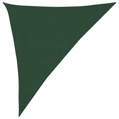 vidaXL Voile d'ombrage 160 g/m² Vert foncé 3x4x5 m PEHD