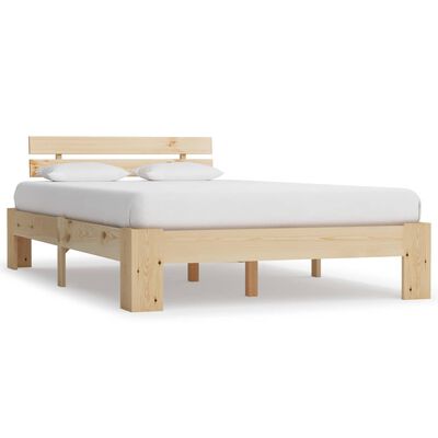 vidaXL Cadre de lit sans matelas 140x200 cm bois massif de pin