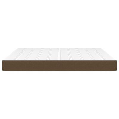 vidaXL Matelas de lit à ressorts ensachés Marron foncé 180x200x20 cm