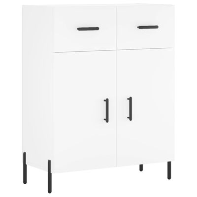 vidaXL Buffet haut Blanc 69,5x34x180 cm Bois d'ingénierie