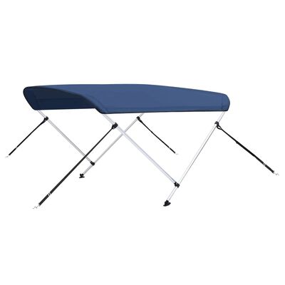 vidaXL Auvent bimini à 2 arceaux Bleu marine 150x120x110 cm