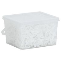 vidaXL Bandes tressées pour chevaux 2500 pcs silicone blanc