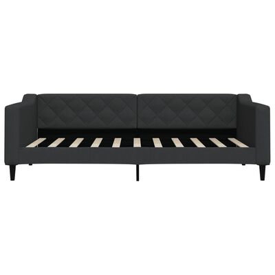 vidaXL Lit de repos noir 90x190 cm tissu