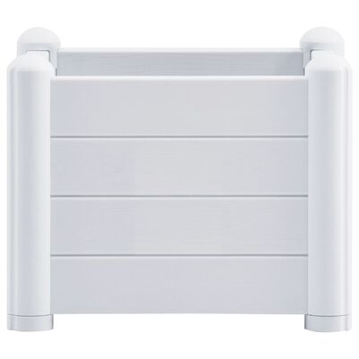 vidaXL Lit surélevé de jardin PP Blanc 43x43x35 cm