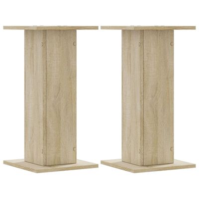 vidaXL Supports pour plantes 2 pcs chêne sonoma bois d'ingénierie