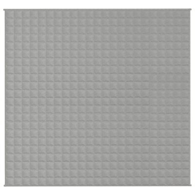 vidaXL Couverture lestée Gris 220x240 cm 11 kg Tissu