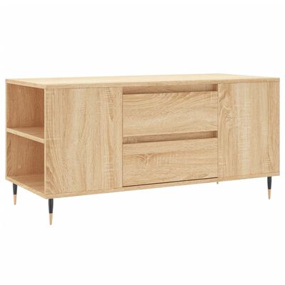 vidaXL Table basse chêne sonoma 102x44,5x50 cm bois d'ingénierie