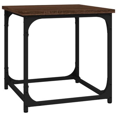 vidaXL Table d'appoint Chêne marron 40x40x40 cm Bois d'ingénierie