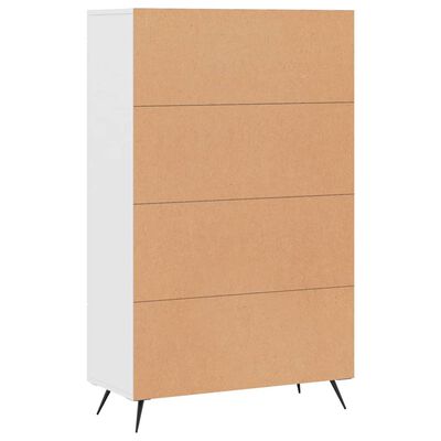 vidaXL Buffet haut blanc 69,5x31x115 cm bois d'ingénierie