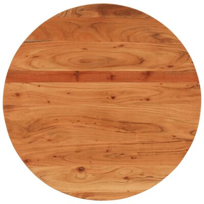 vidaXL Dessus de table Ø90x2,5 cm rond bois massif d'acacia