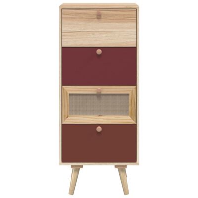 vidaXL Buffet haut avec tiroirs 40x30x95 cm bois d'ingénierie