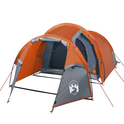 vidaXL Tente de camping tunnel 3 personnes orange imperméable