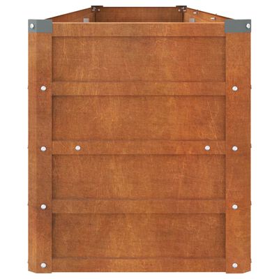 vidaXL Lit surélevé de jardin rouillé 240x40x45 cm acier corten