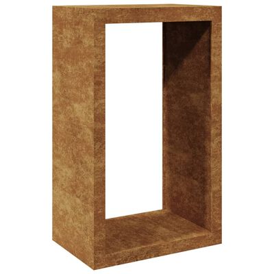 vidaXL Portant de bois de chauffage 60x40x100 cm acier corten