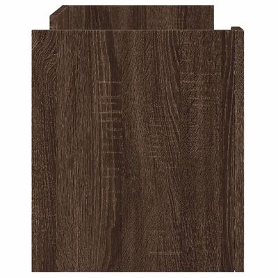 vidaXL Meuble TV chêne marron 80x35x40 cm bois d'ingénierie