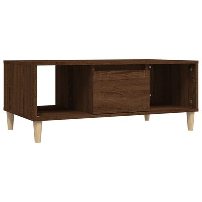 vidaXL Table basse Chêne marron 90x50x36,5 cm Bois d'ingénierie