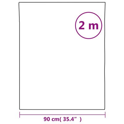 vidaXL Films de miroir 2 pcs auto-adhésive 90x200 cm PET