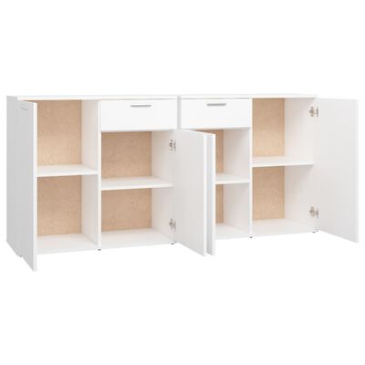 vidaXL Buffet Blanc 160x36x75 cm Bois d'ingénierie