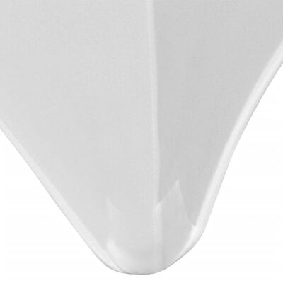 vidaXL Housses extensibles pour table 2 pièces 120x60,5x74 cm Blanc