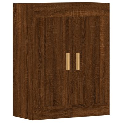 vidaXL Armoires murales 2 pcs chêne marron bois d'ingénierie