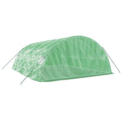 vidaXL Serre avec cadre en acier vert 30 m² 6x5x2,3 m