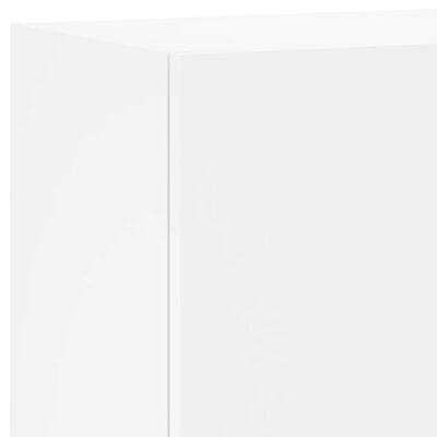 vidaXL Meuble TV mural blanc 40,5x30x90 cm bois d'ingénierie