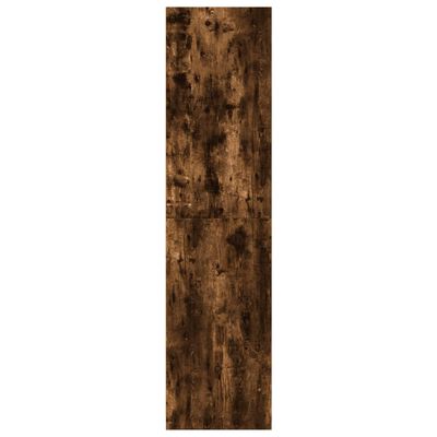 vidaXL Garde-robe chêne fumé 80x50x200 cm bois d'ingénierie