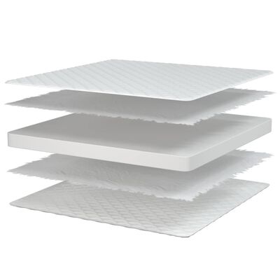 vidaXL Matelas en mousse à mémoire de forme blanc 70x200x17 cm