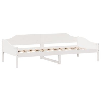 vidaXL Cadre de lit sans matelas blanc 90x200 cm bois de pin massif