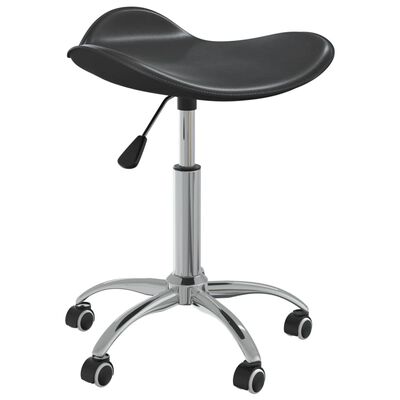 vidaXL Tabouret de salon et spa Noir Similicuir