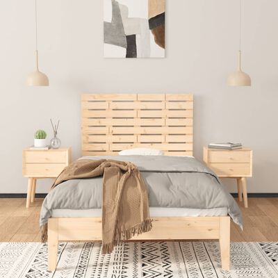 vidaXL Tête de lit murale 106x3x63 cm Bois massif de pin