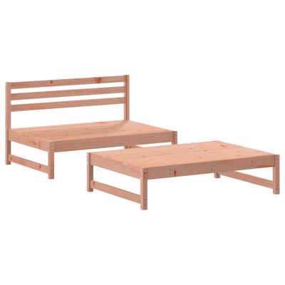 vidaXL Salon de jardin 2 pcs avec coussins bois massif douglas