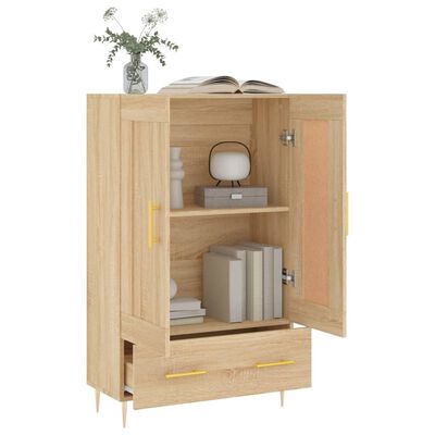 vidaXL Buffet haut chêne sonoma 69,5x31x115 cm bois d'ingénierie